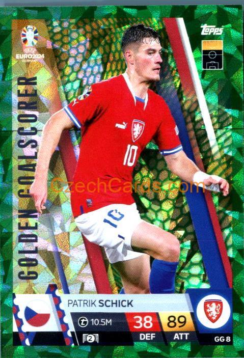 Patrik Schick 2024 EURO Match Attax Green Parallel #GG8