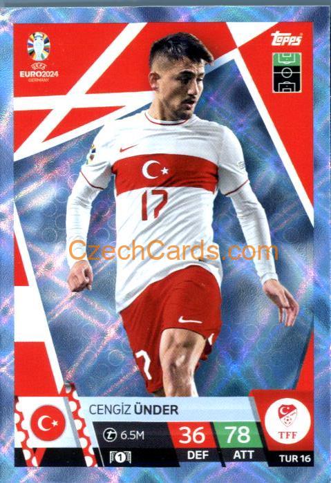 Cengiz Ünder 2024 EURO Match Attax Crystal Parallel #TUR16