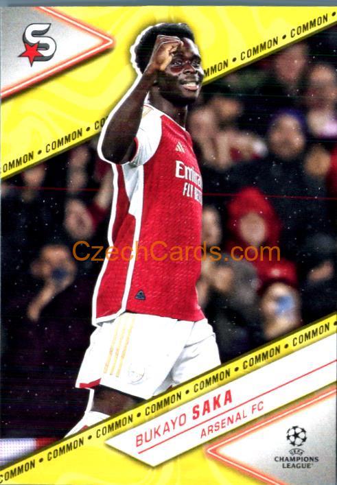 Bukayo Saka 2023/24 Topps Superstars variation #10