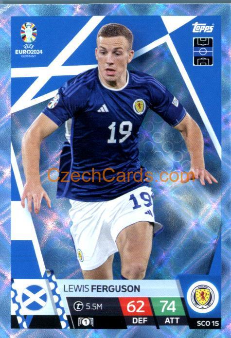 Lewis Ferguson 2024 EURO Match Attax crystal parallel #SCO15