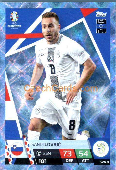 Sandi Lovrić 2024 EURO Match Attax crystal parallel #SVN8
