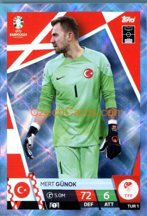 Mert Günok 2024 EURO Match Attax crystal parallel #TUR1