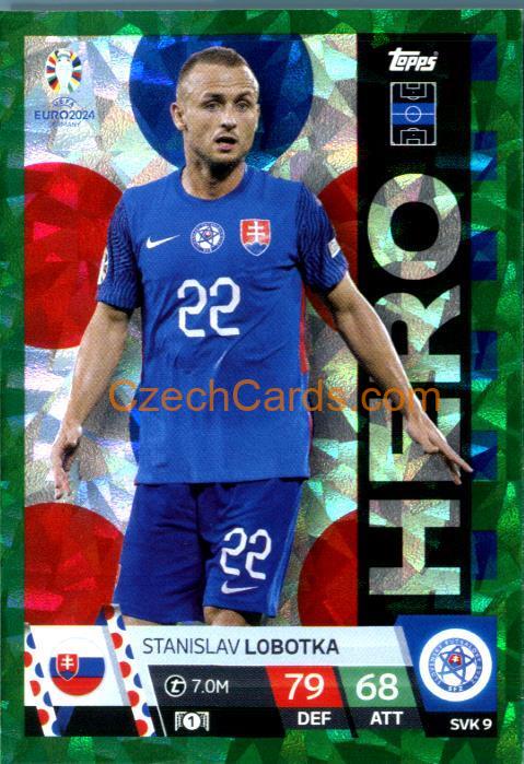 Stanislav Lobotka 2024 EURO Match Attax Hero green parallel #SVK9