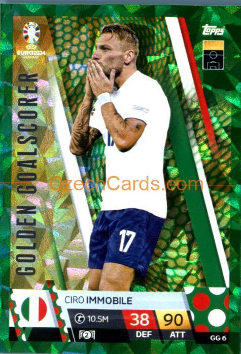 Ciro Immobile 2024 EURO Match Attax Golden Goalscorer green parallel #GG6