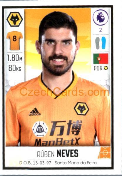 Rúben Neves 2020 Panini Football Premier League sticker #620