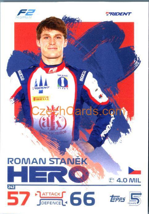 Roman Stanek Marti F2 Hero 2024 Topps Turbo Attax #242