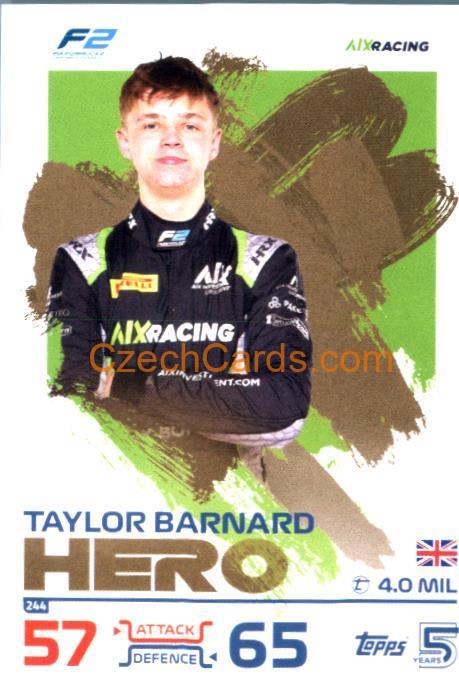 Taylor Barnard F2 Hero 2024 Topps Turbo Attax #244