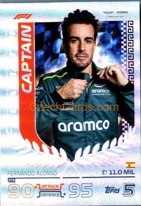 Fernando Alonso F1 Gladiator 2024 Topps Turbo Attax #319