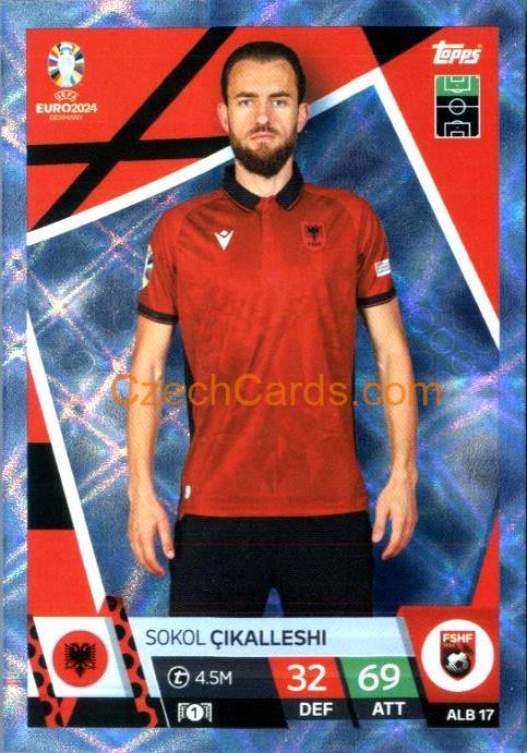 Sokol Cikalleshi 2024 EURO Match Attax crystal parallel #ALB17
