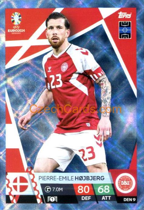 Pierre-Emile Højbjerg 2024 EURO Match Attax crystal parallel #DEN9