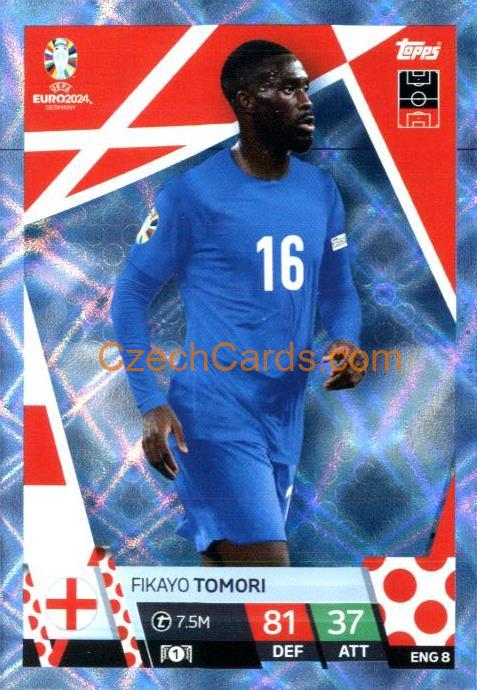 Fikayo Tomori 2024 EURO Match Attax crystal parallel #ENG8