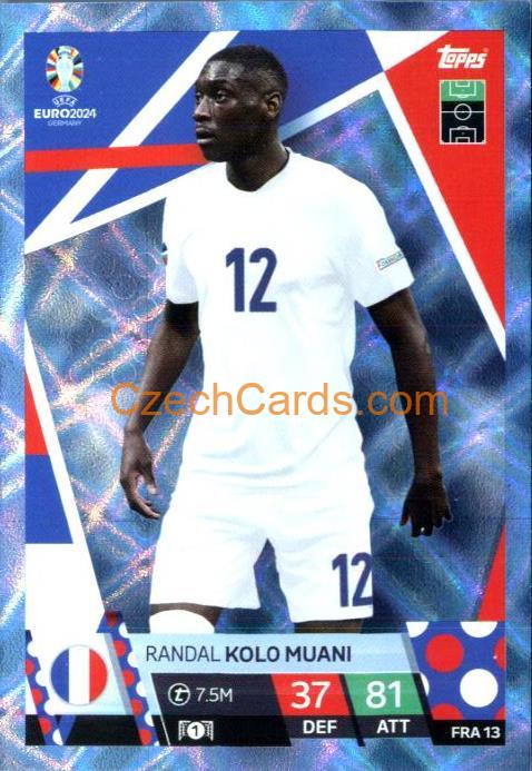 Randal Kolo Muani 2024 EURO Match Attax crystal parallel #FRA13