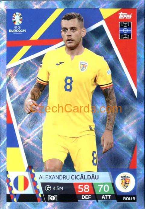Alexandru Cicâldău 2024 EURO Match Attax crystal parallel #ROU9