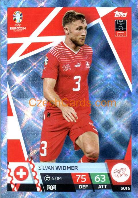 Silvan Widmer 2024 EURO Match Attax crystal parallel #SUI6