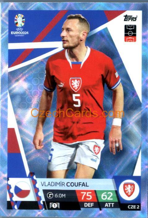 Vladimir Coufal 2024 EURO Match Attax crystal parallel #CZE2