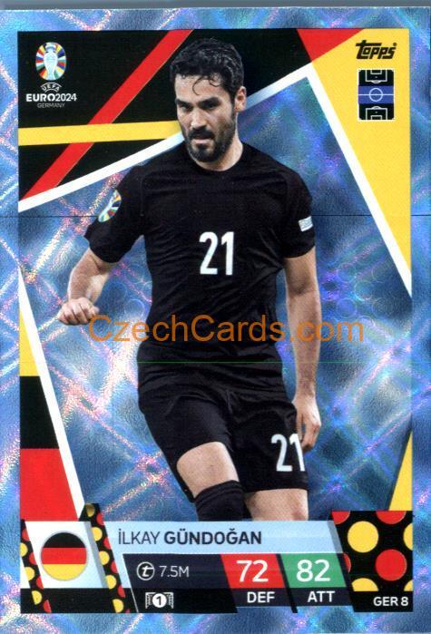 İlkay Gündoğan 2024 EURO Match Attax crystal parallel #GER8