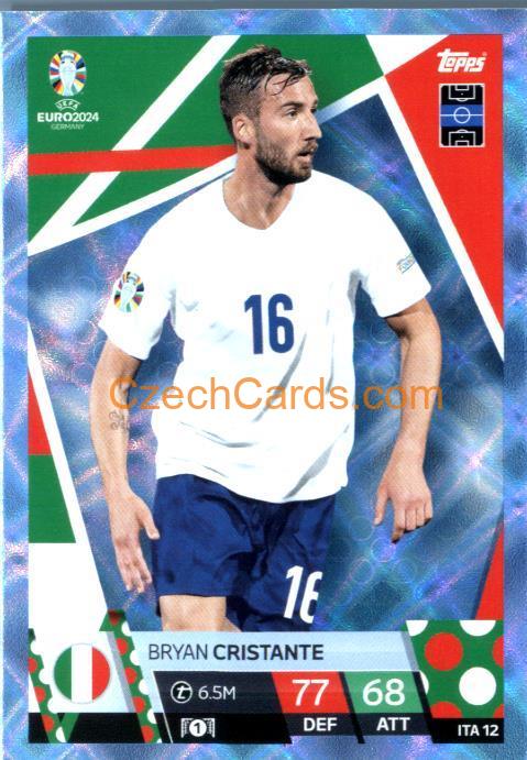 Bryan Cristante 2024 EURO Match Attax crystal parallel #ITA12