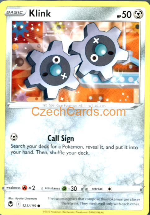 Klink 123/195 common Pokémon Card