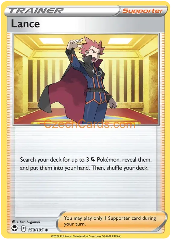 Lance 159/195 uncommon Pokémon Card