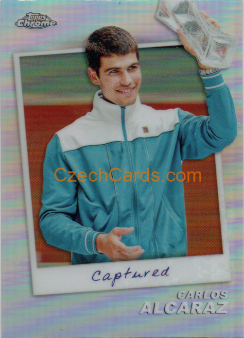 Carlos Alcaraz 2024 Topps Chrome Tennis Captured #CTD-CA