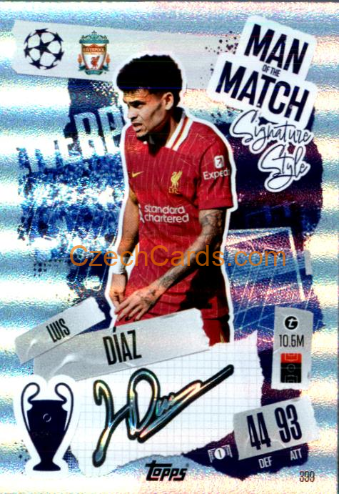 Luis Díaz 2024/25 Match Attax Man of the Match #399