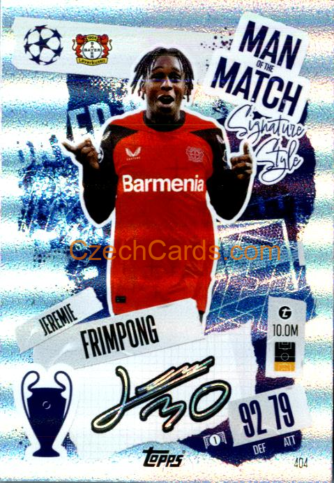 Jeremie Frimpong 2024/25 Match Attax Man of the Match #404