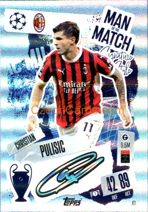 Christian Pulisic 2024/25 Match Attax Man of the Match #411