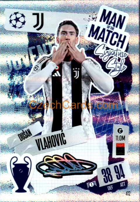 Dušan Vlahović 2024/25 Match Attax Man of the Match #412