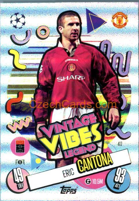 Eric Cantona 2024/25 Match Attax Vintage Vibes Legend #417