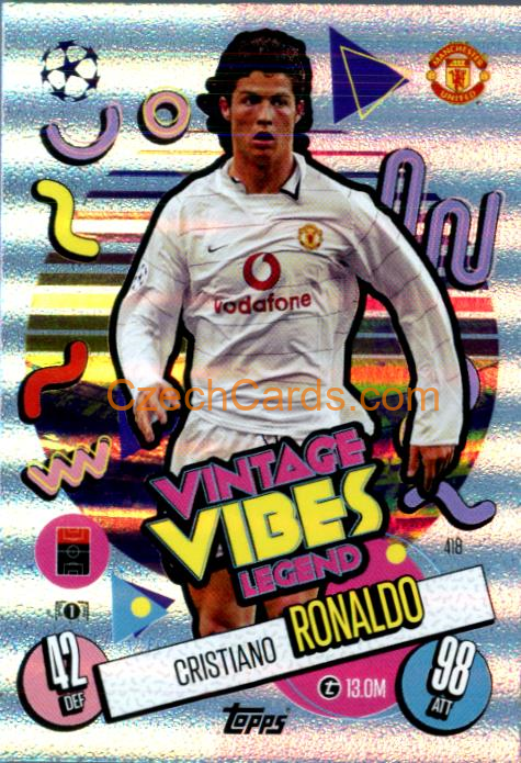 Cristiano Ronaldo 2024/25 Match Attax Vintage Vibes Legend #418