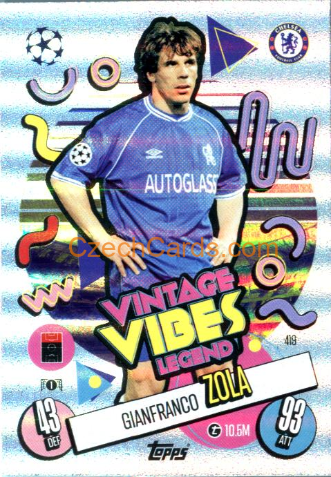 Gianfranco Zola 2024/25 Match Attax Vintage Vibes Legend #419