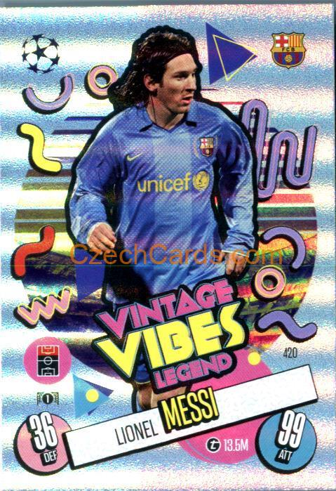 Lionel Messi 2024/25 Match Attax Vintage Vibes Legend #420