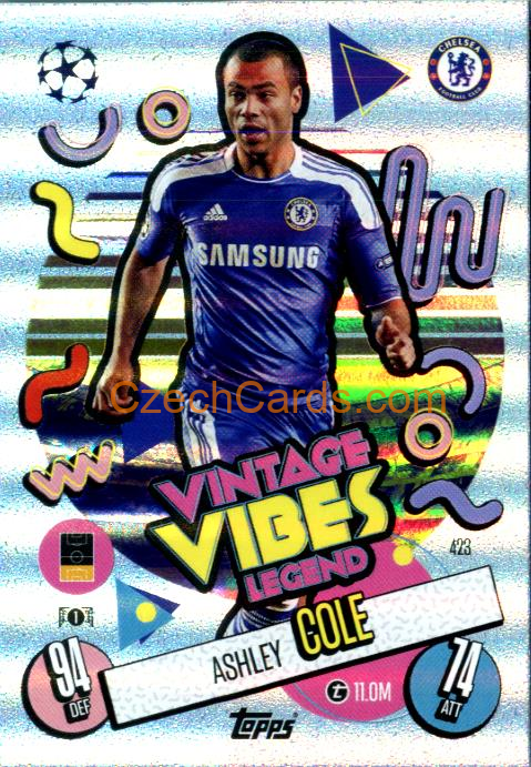 Ashley Cole 2024/25 Match Attax Vintage Vibes Legend #423