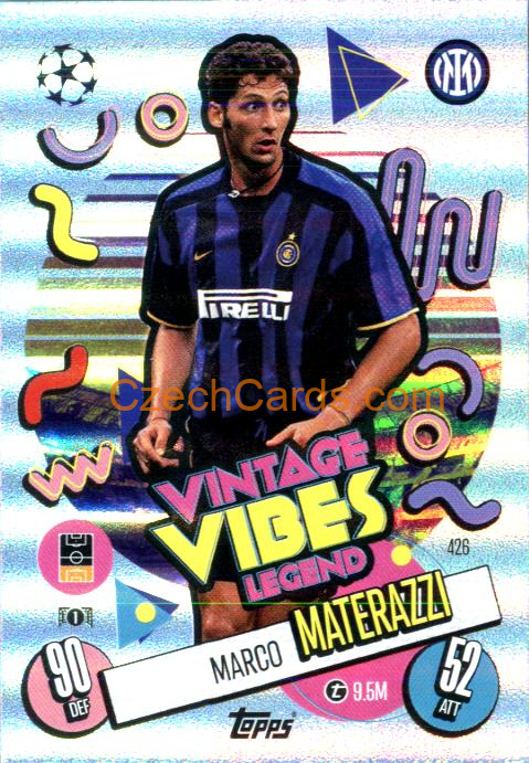 Marco Materazzi 2024/25 Match Attax Vintage Vibes Legend #426