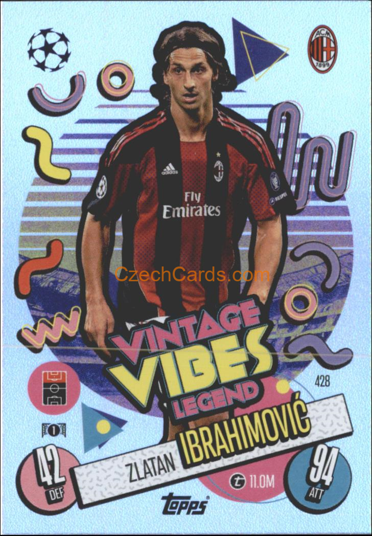 Zlatan Ibrahimović 2024/25 Match Attax Vintage Vibes Legend #428