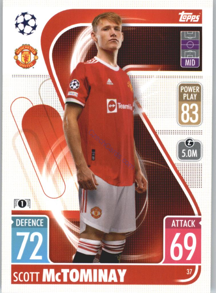 Scott McTominay Topps Match Attax 2021/22 #37