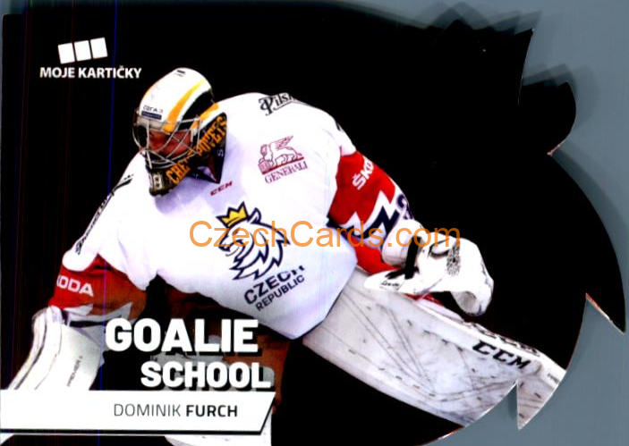 Dominik Furch MK Cards 2020 Goalie School Die Cut Retail Red #9