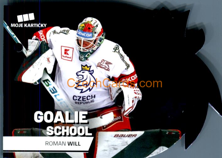 Roman Will MK Cards 2020 Goalie School Die Cut Retail Blue #4