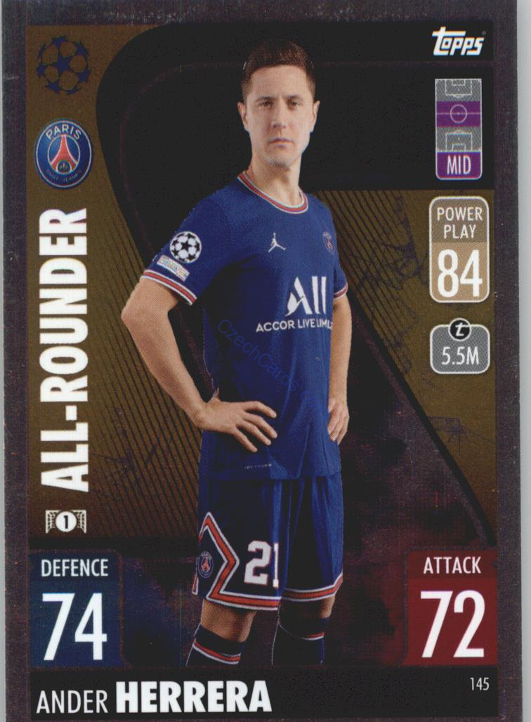 Ander Herrera Topps Match Attax 2021/22 All-Rounder #145