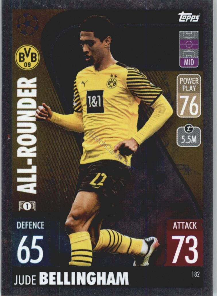 Jude Bellingham Topps Match Attax 2021/22 All-Rounder #182