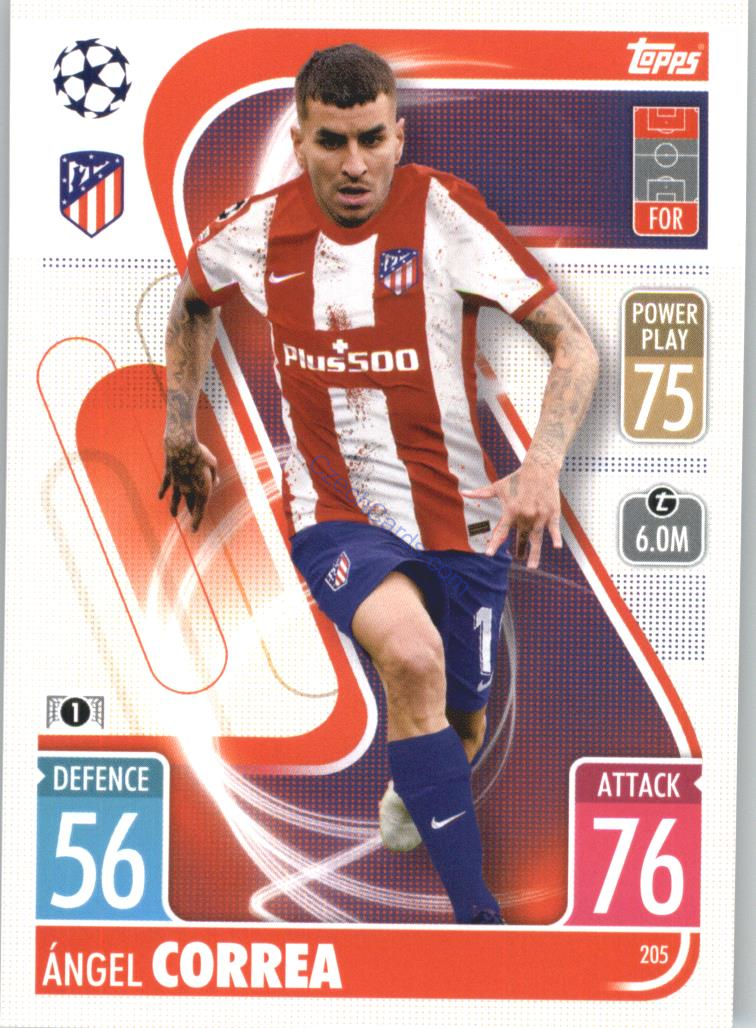 Ángel Correa Topps Match Attax 2021/22 #205