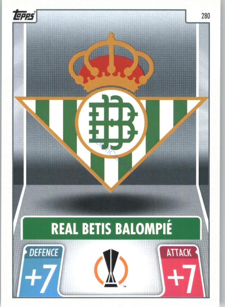 Real Betis Topps Match Attax 2021/22 Club Badge #280