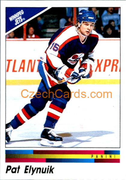 Pat Elynuik 1990/91 Panini NHL sticker #312
