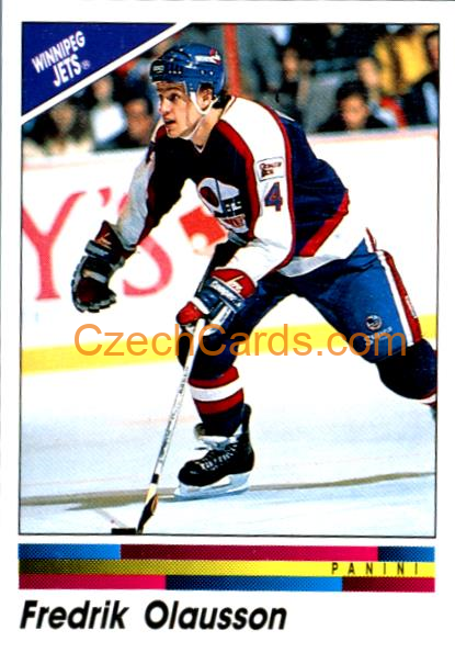 Fredrik Olausson 1990/91 Panini NHL sticker #318