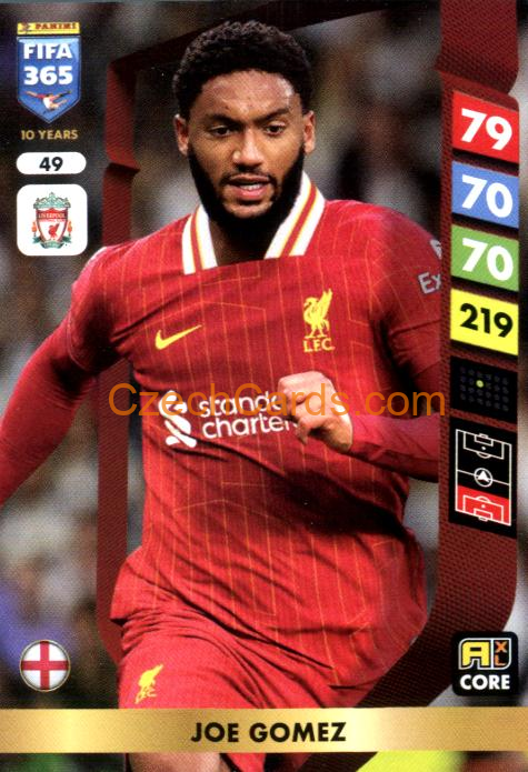 Joe Gomez 2025 FIFA 365 Adrenalyn #49