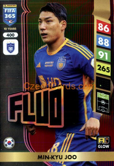 Joo Min-kyu 2025 FIFA 365 Adrenalyn GLOW / Fluo #400