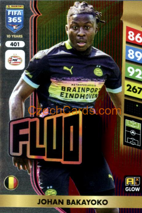 Johan Bakayoko 2025 FIFA 365 Adrenalyn GLOW / Fluo #401