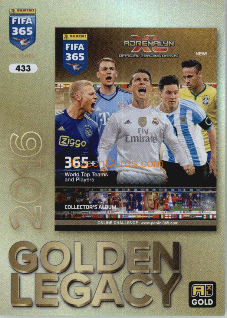 Panini FIFA 365 2016 2025 FIFA 365 Adrenalyn Golden Legacy #433