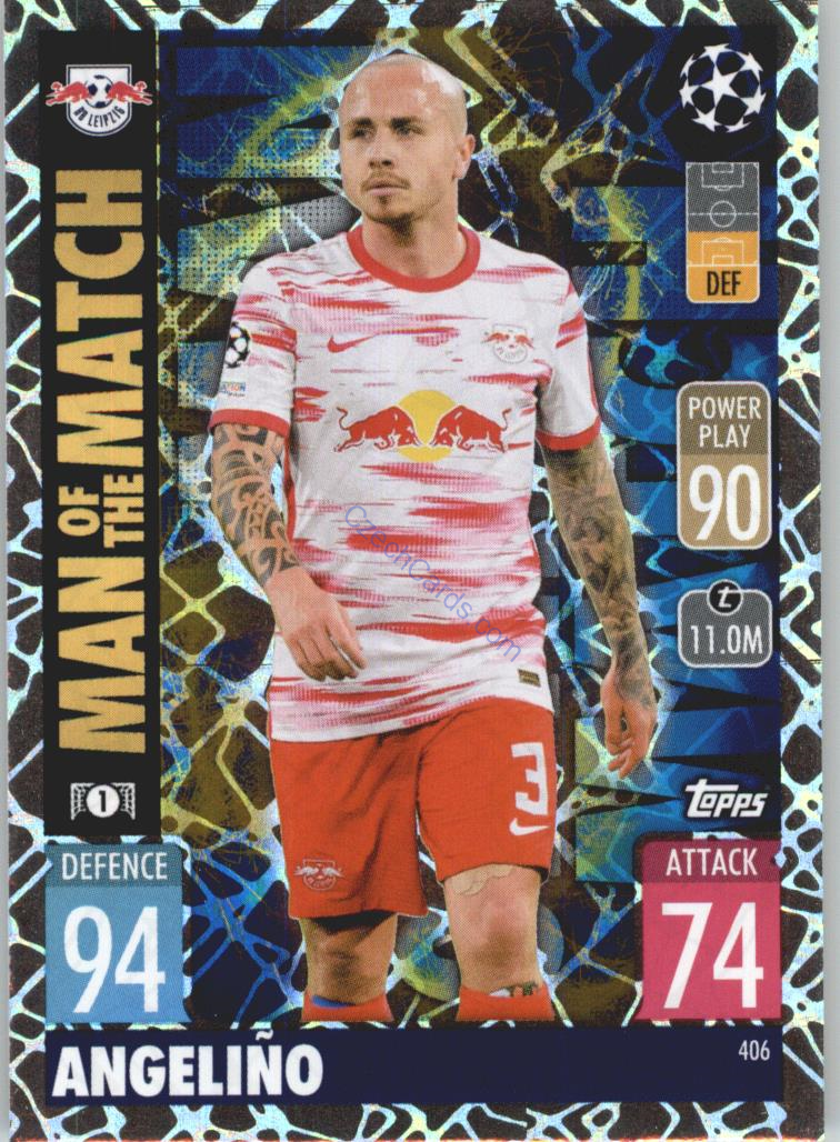 Angeliño Topps Match Attax 2021/22 Man Of The Match #406