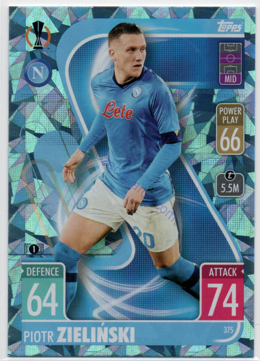 Piotr Zieliński Topps Match Attax 2021/22 Crystal paralel #375